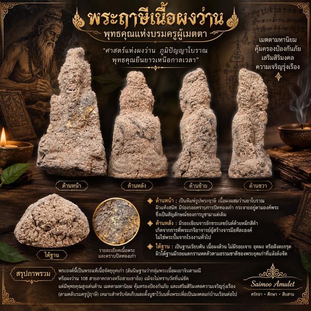 🔸 พระฤาษีเนื้อผงว่านเก่า 🔸
