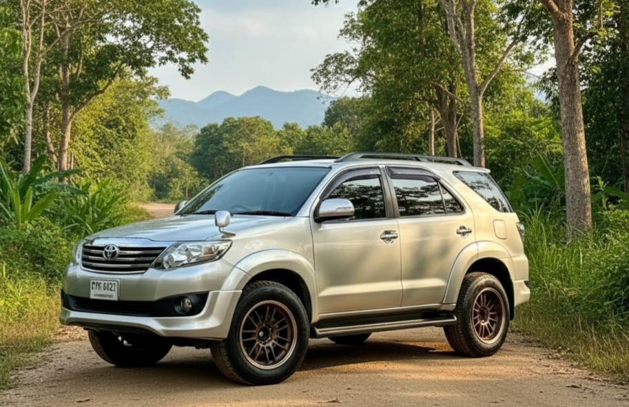 Toyota Fortuner 2.7V  ปี 2013  ซื้อสดมาประกัน ป1 ยังเหลือ มือเดียว เช็คศูนย์ตลอด รถไม่เคยติดแก๊ส