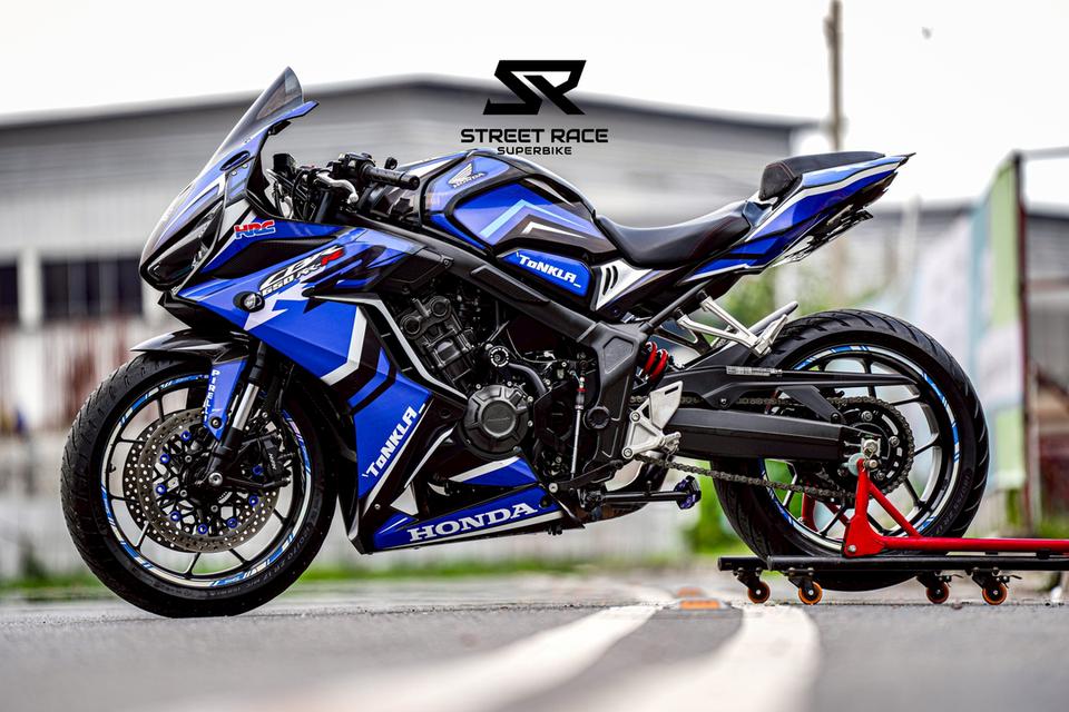 2023 Honda cbr650r ดำฟ้า รถปี 2023 รถสวย แต่งเยอะ 12