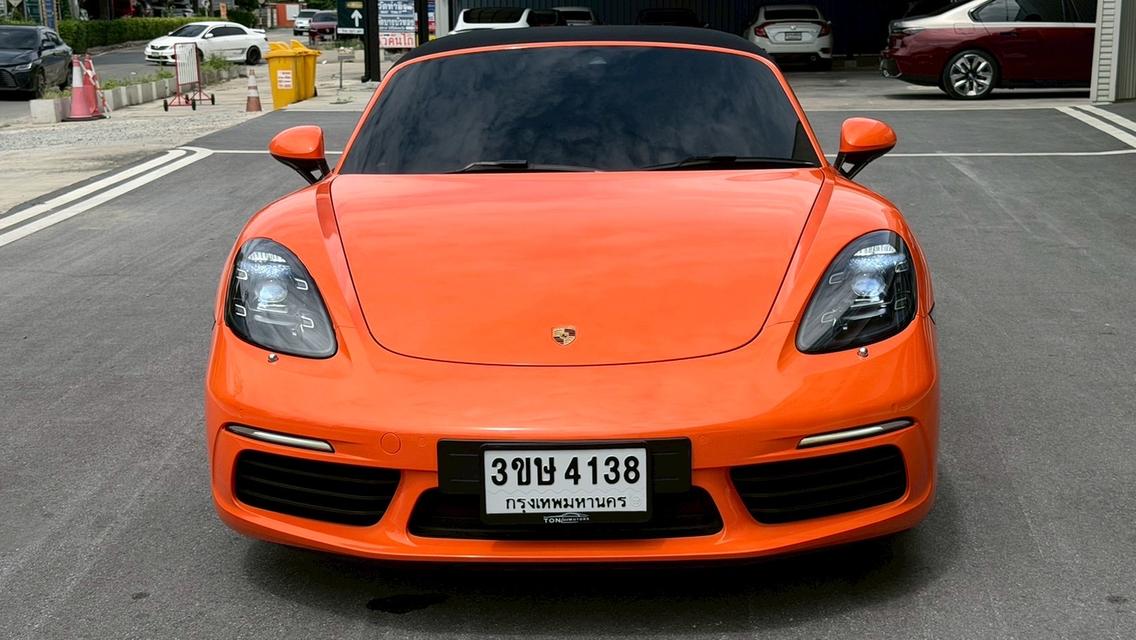 2016 Porsche 718 Boxster สีขาว wrap ส้ม Milage 44,XXX KM Full Options