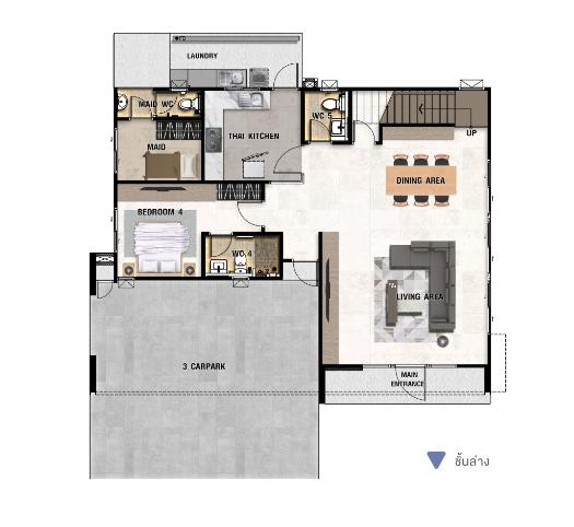 ขายบ้านเดี่ยวใหม่ (มือ 1) Perfect Place Sukhumvit 77-Suvarnabhumi (เพอร์เฟค เพลส สุขุมวิท 77 - สุวรรณภูมิ) 4