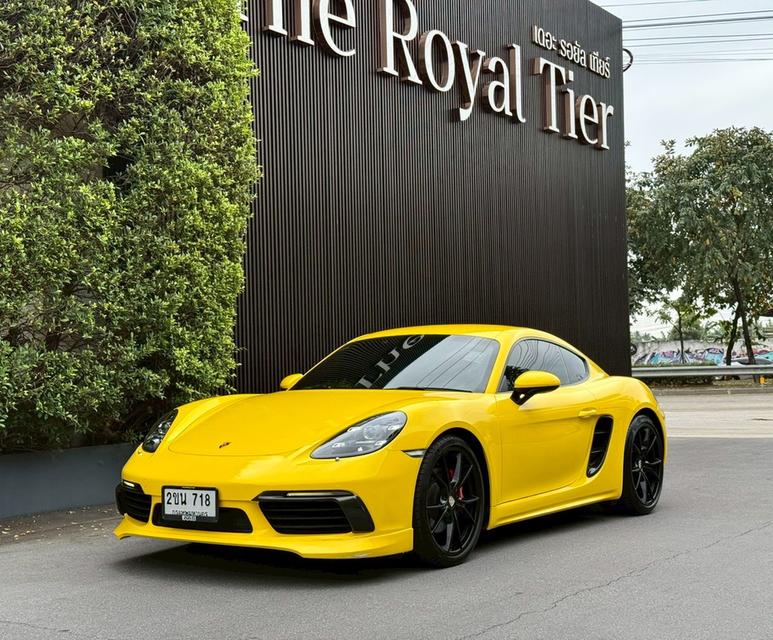 Porsche 718 Cayman สีขาว Warp เหลือง ปี 2018 จด 2019 ประวัติเข้าศูนย์ชัดเจน 13