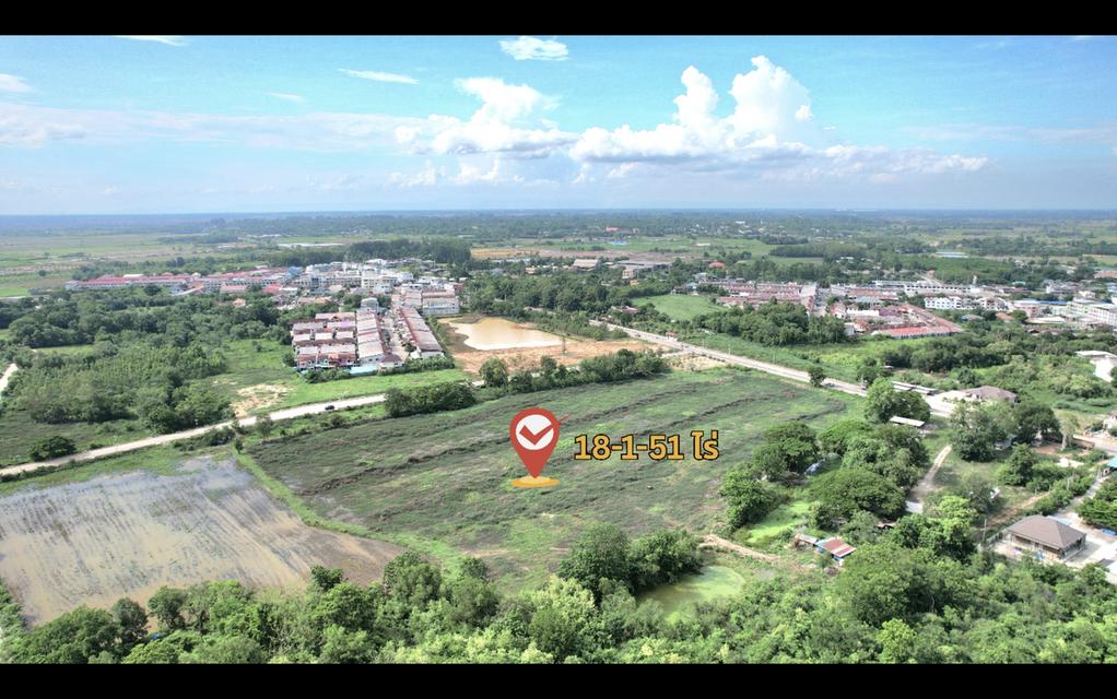 ขายที่ดิน 18 ไร่เศษ ใจกลางพนมสารคาม ผังสีส้ม(ม.6) ติดถนน 2 ด้าน ทำเลหายาก 9