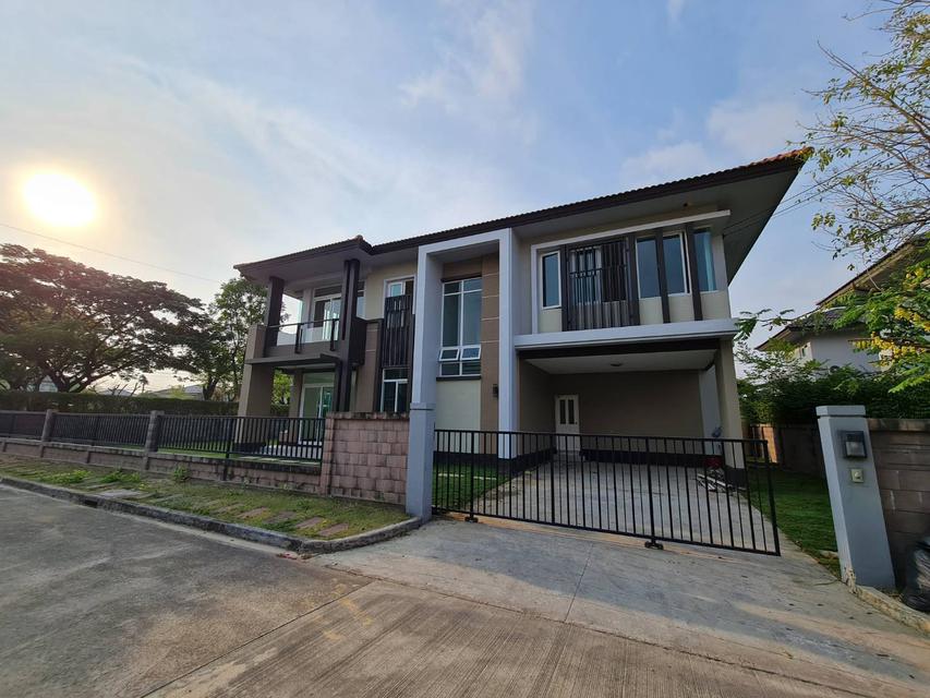 รูป ขายบ้านเดี่ยว หลังริมติดสวน วรารมย์ พรีเมี่ยม วัชรพล-จตุโชติ สายไหม กทม.