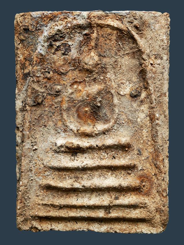 พระสมเด็จบางขุนพรหม กรุใหม่ พิมพ์เส้นด้ายใหญ่ เก่า คราบกรุ เดิมๆ