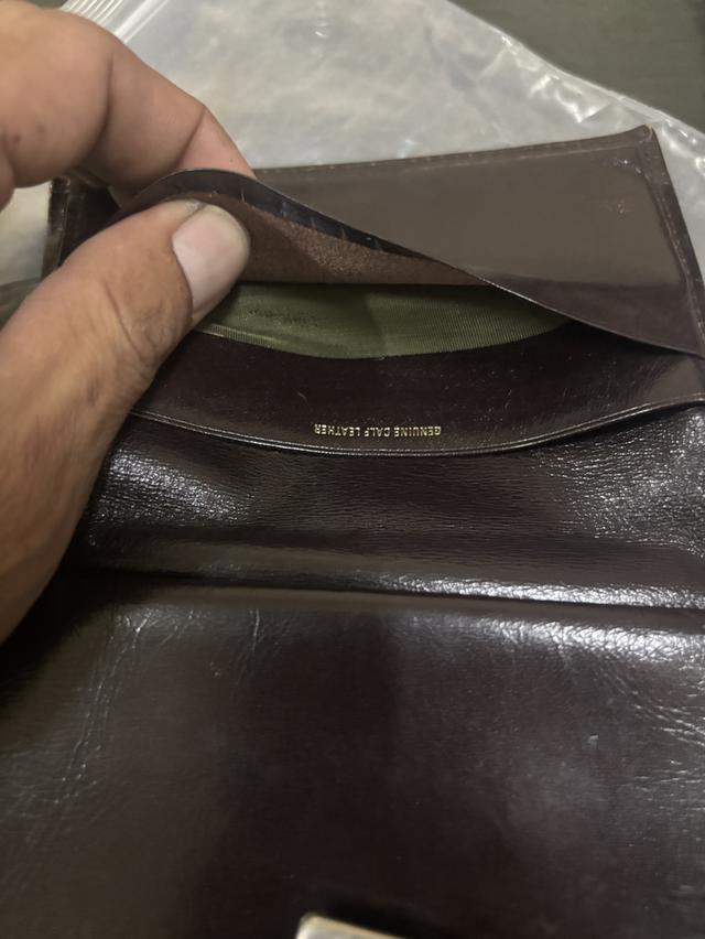 กระเป๋าสตางค์หนังแท้ งานวินเทจอิตาลีแท้	•	🇮🇹 MADE IN ITALY รูปที่ 8
