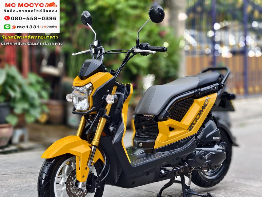 Zoomer x 2019 สีเหลืองล้อทูโทน ไมล์ดิจิตอล ชุดสีสวย  เล่มชุดโอนครบ  No747    2