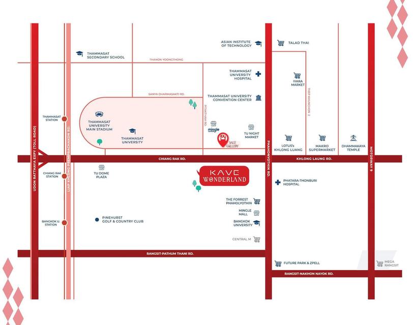 #Condo เลี้ยงสัตว์ได้ #KAVE WONDERLAND #ทำเลดีใกล้กับม.ธรรมศาสตร์ รังสิต TU Mall,ทางด่วนอุดรรัถยา #ราคาพิเศษพค.69 นี้เท่านั้นราคาเริ่ม 2.14 ลบ. 8