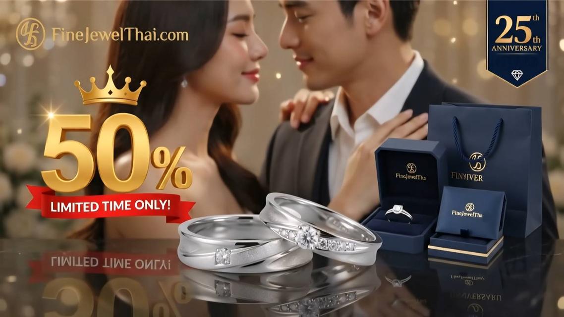 FineJewelThai | แหวนคู่ Ever Ring แหวนเพชรแท้ แหวนแต่งงาน