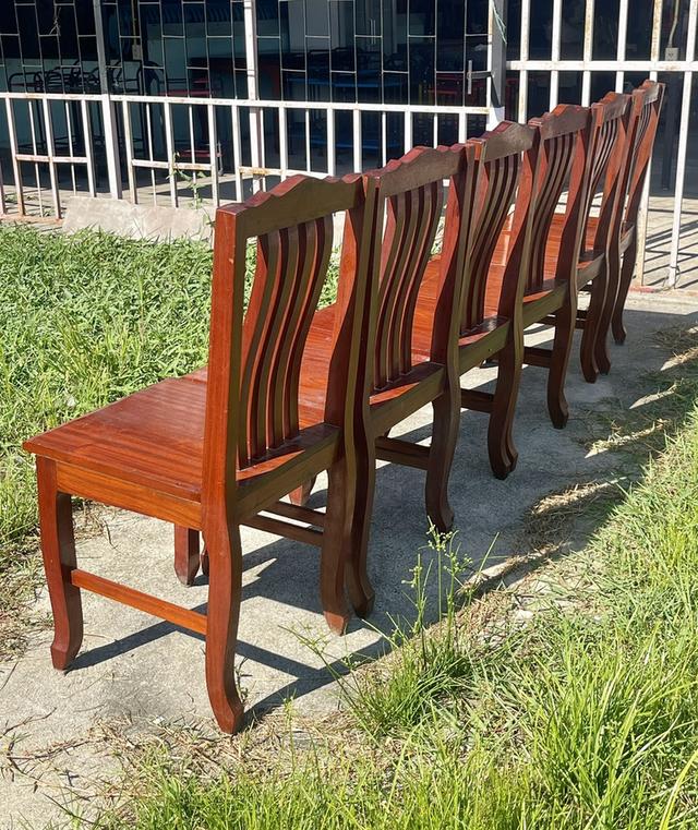 ชุดโต๊ะไม้ประดู่ 6ที่นั่ง โต๊ะไม้ประดู่แผ่นเดียว โต๊ะรับประทานอาหารไม้ประดู่ 8