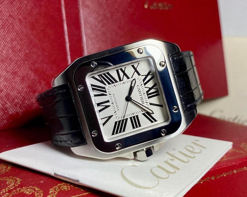 ขายนาฬิกา Cartier Santos อุปกรณ์ครบกล่อง