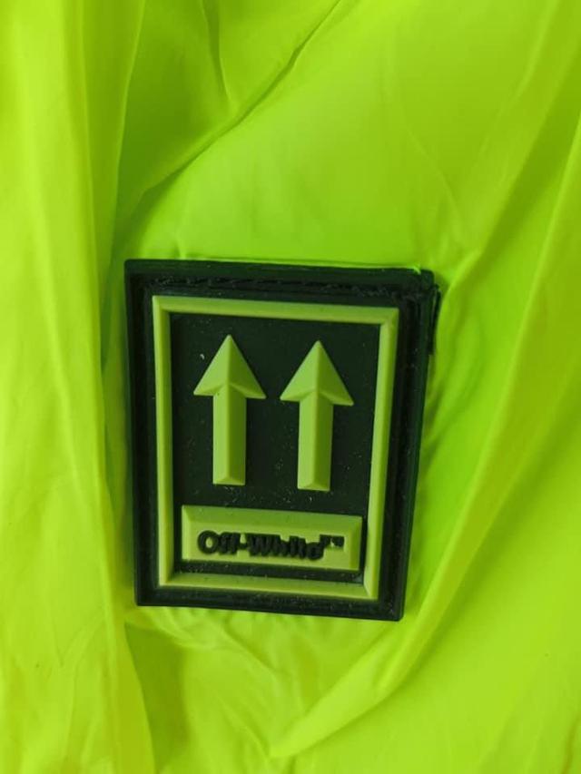 Off-White Neon Green Log Detail Track Pants  6