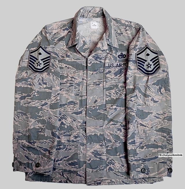 เสื้อทหารอากาศสหรัฐ (U.S. AIR FORCE) ติดยศจ่าอากาศเอก