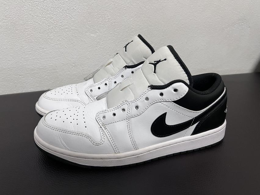 รองเท้าแท้ภาพดี99%Jordan 1 Low White Black( US 8.5/ CM 26.5/ EU 42 ) 1280💸สอบถามได้เลยครับ 💸