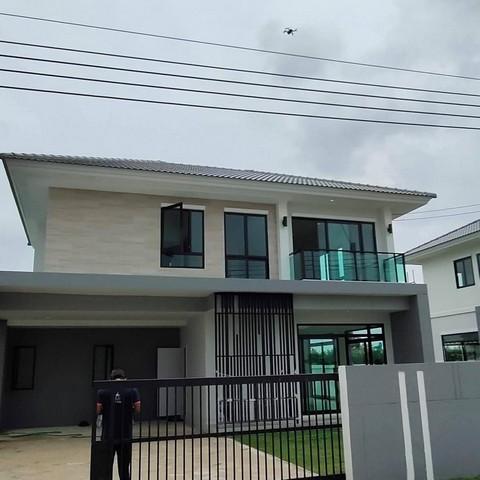 ขาย บ้านเดี่ยว หมู่บ้าน มายโฮมซิลเวอร์เลค ซอยสุวินทวงศ์ 78 My Home Silver Lake พื้นที่สวนใหญ่มาก