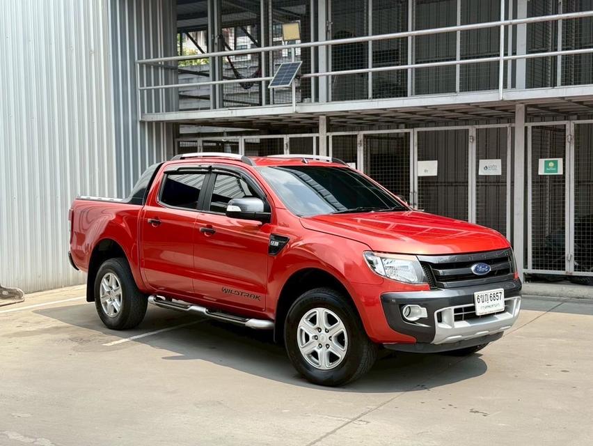 FORD RANGER 2.2 WILDTRAK HI-RIDER DOUBLE CAB 2014 สีส้ม เกียร์ธรรมดา ดีเซล