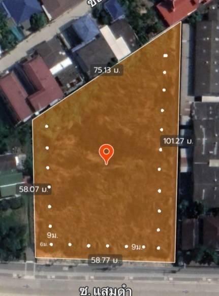 ที่ดินขุมทรัพย์ "แสมดำ" 1,230ตร.ว.  ทำเลทองของนักลงทุนตัวจริง! 💎หน้ากว้าง58.77 เมตร 4