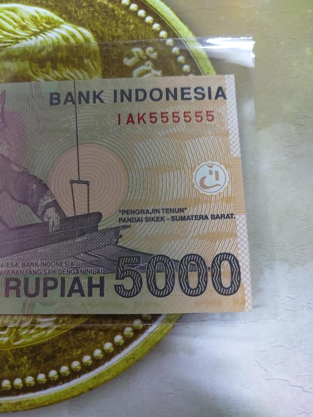 ธนบัตร อินโดนีเซีย เลขสวย เลขตอง 6ตัว 3