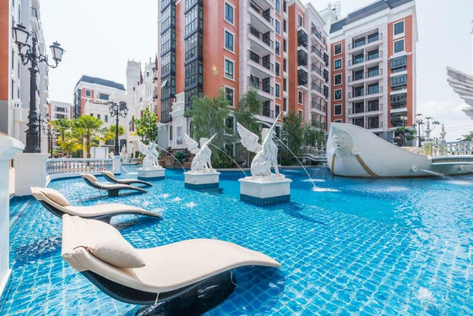 ขายขาดทุน Espana Condo Resort Pattaya 35 ตรม 1นอน ชั้น5 ตึกG (ฝั่งไพรเวท) วิวสวนน้ำ ตกแต่งครบ 7