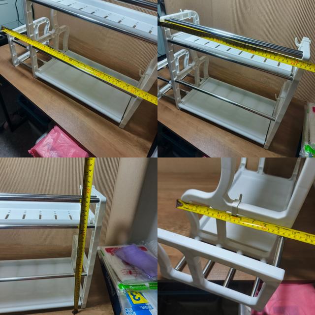 ชั้นวางของตั้งโต๊ะ สีขาว รูปที่ 7