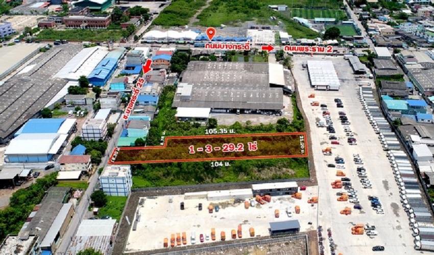  ที่ดินแบ่งขาย50ตรว. 100ตรว. 200ตรว. พระราม2  บางกระดี่ บางขุนเทียน กรุงเทพ 1