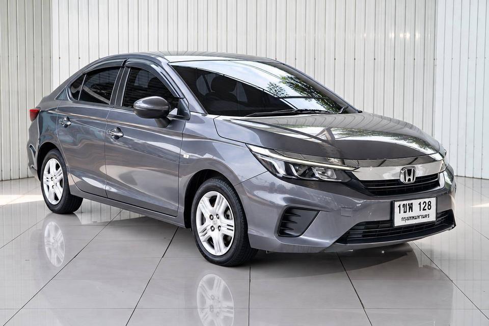 HONDA CITY 1.0 S ปี 2021 สีเทา โฉม ปี19-ปัจจุบัน 4D
