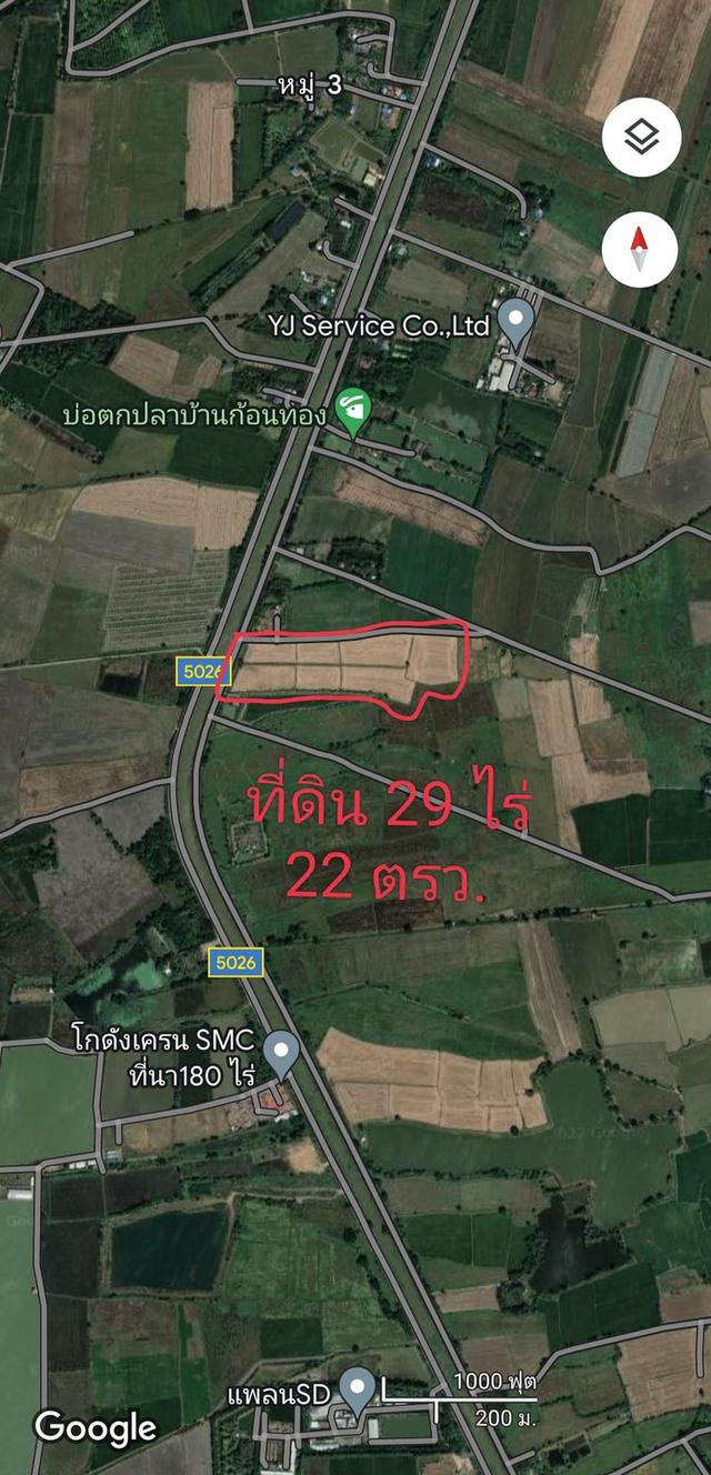 ขายที่ดิน ภาชี อยุธยา เหมาะสำหรับทำโรงงาน โกดัง ที่สวยอยุธยา 2