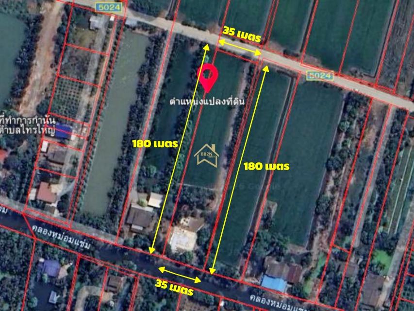 ขาย ที่ดิน 4 ไร่ 1 งาน 59.6 ตารางวา อ.ไทรน้อย จ.นนทบุรี 5