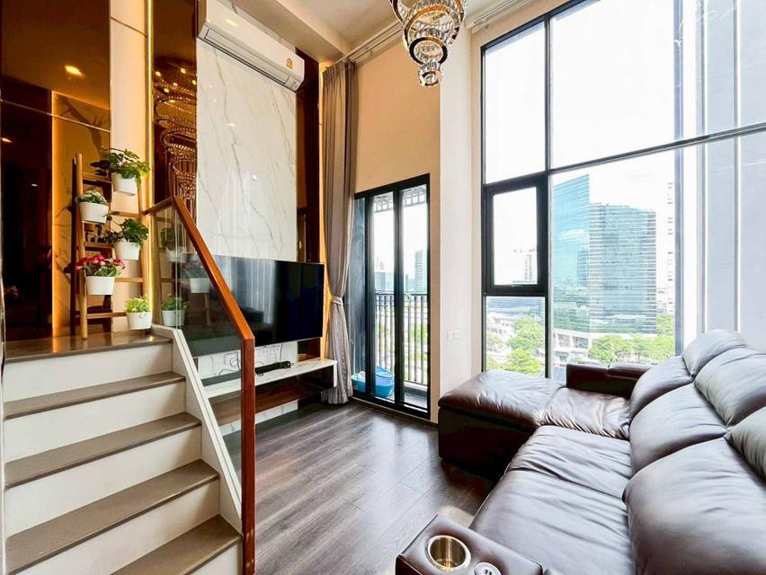 ให้เช่า คอนโด Duplex 2 ชั้น ห้องมุม Knightsbridge space รัชโยธิน ติดรถไฟฟ้า BTS พหลโยธิน 24 ขนาด 49 ตรม ชั้น 14 1
