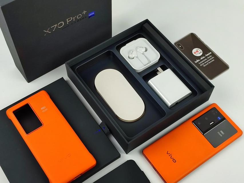 ขาย/แลก Vivo X70 Pro Plus 5G  12/256 หนังส้ม รอมจีน สภาพสวยมากๆ Snapdragon888Plus แท้ ครบกล่อง เพียง 23,900 บาท 4