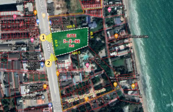 ขายที่ดิน หัวหิน ถนนเพชรเกษม 2