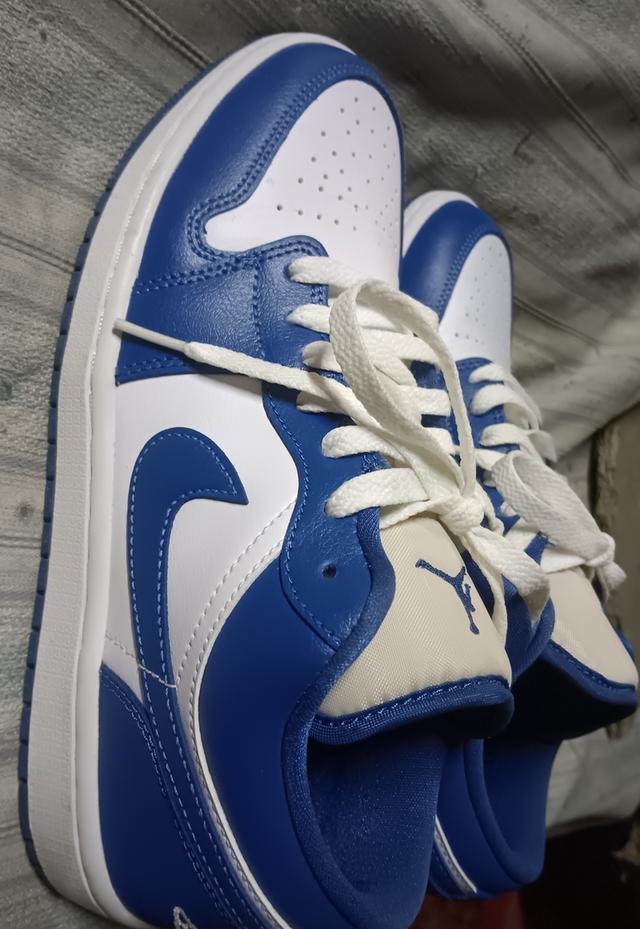 รองเท้าผ้าใบ Nike Air jordan 1low Marina blue รูปที่ 4