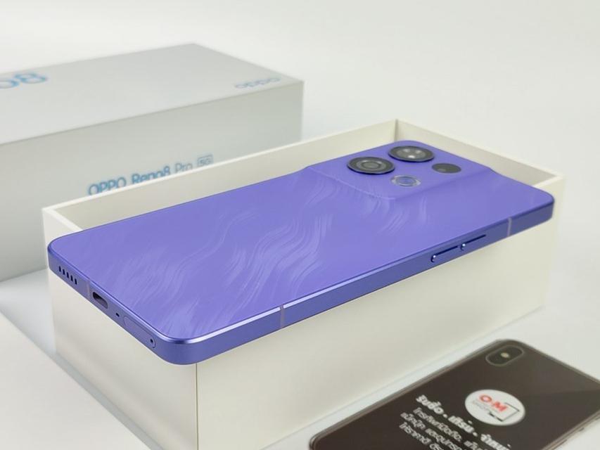 ขาย/แลก OPPO Reno8 Pro 5G 8/256 สี Purple รอมจีน สภาพสวยมากๆ Snapdragon7Gen1 แท้ ครบกล่อง เพียง 18,900 บาท  6