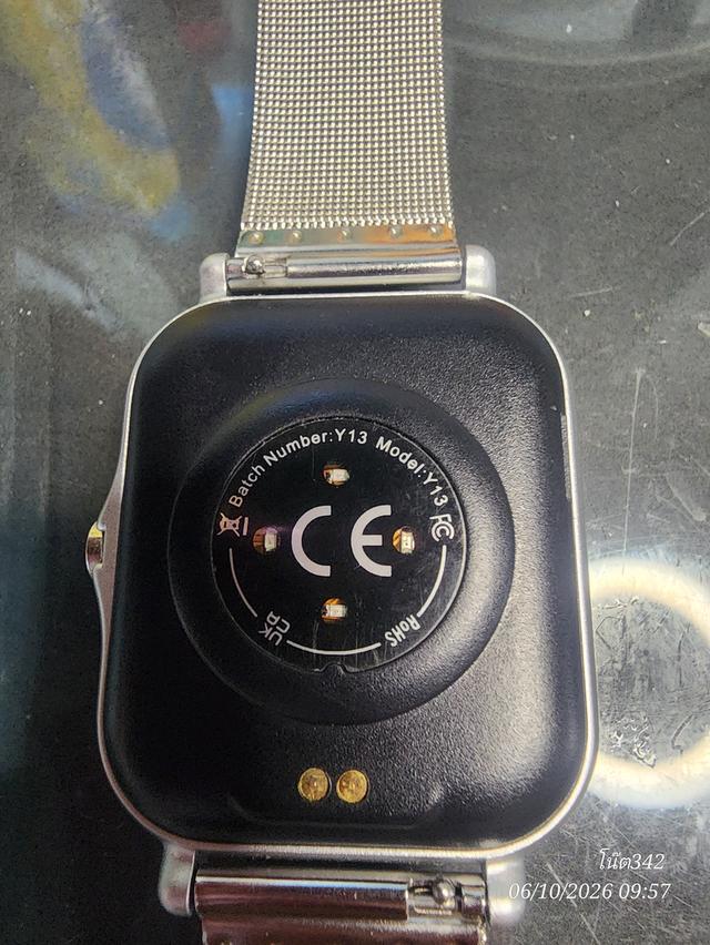 Smartwatch Y13 สภาพใหม่ ไม่เคยใช้งาน พร้อมสายสแตนเลส + สายยางสำรอง รูปที่ 5