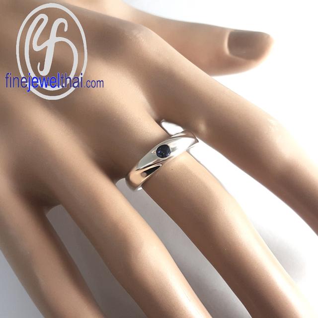 Finejewelthai แหวนไพลิน พลอยแท้ พร้อมใบรับรอง R1205_6bl 3
