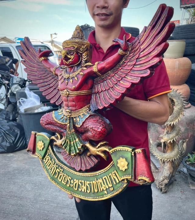 รูปหล่อพญาครุฑ ขนาด70ซม ครุฑแขวนผนัง 5