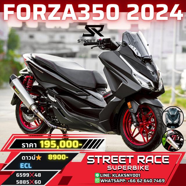 ❗️❗️เข้าใหม่! สายเท่จัดให้ครบ! ❗️❗️ 🏍️ #Forza350 ปี 2024 สีดำ ใส่ Profender GP ของแต่งเบิกใหม่ทั้งคัน! หล่อสุดในรุ่น ขี่นุ่ม โช๊คเทพ ของครบพร้อมซิ่ง!