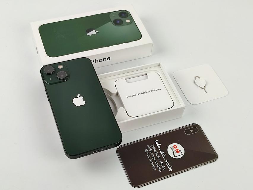 ขาย/แลก iPhone13 mini 256 สี Green ศูนย์ไทย ประกันศูนย์ 27/03/2566 สภาพสวยมาก สุขภาพแบต100% แท้ เพียง 22,900 บาท  1