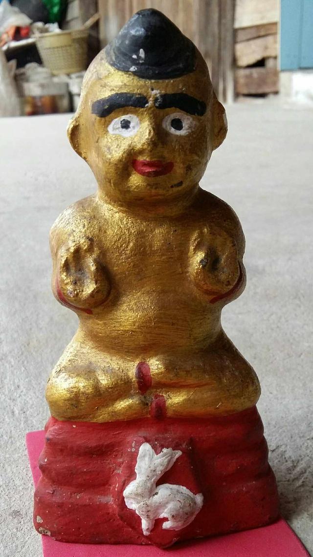 กุมารทองหลวงพ่อแย้ม จุกหน้าฐานกระต่าย