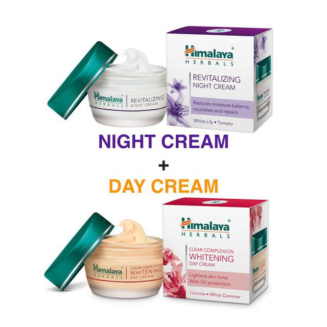 Himalaya Whitening Day Cream 50 ml + Revitalizing Night Crea 1