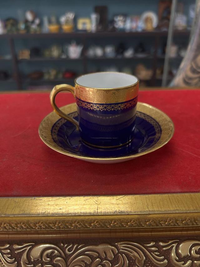 ชุดแก้ว Minton cobalt blue demitasse 1903 