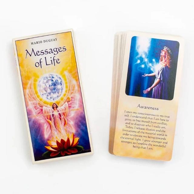 ðŪMessages Of Life Tarot Cards 54-Card Oracle Deck English Visions Edition for Divination & Board Games