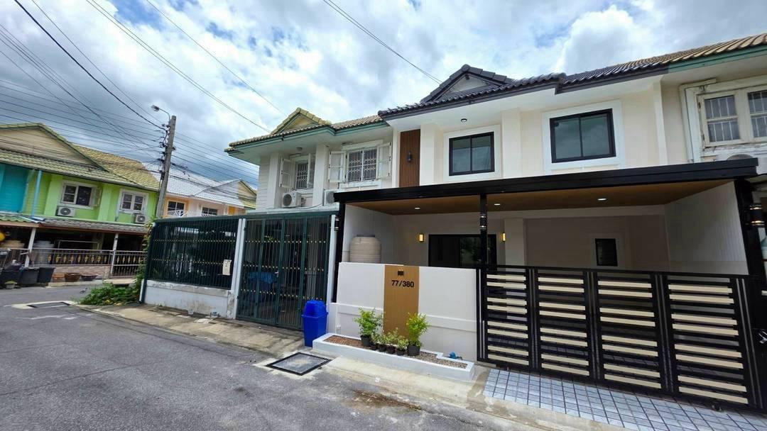 หมู่บ้านพฤกษา 30/1 ถนนบ้านกล้วยไทรน้อย ทาวน์เฮาส์ 2 ชั้น ตกแต่งใหม่พร้อมอยู่ บ้านหน้ากว้าง 6 เมตร 20