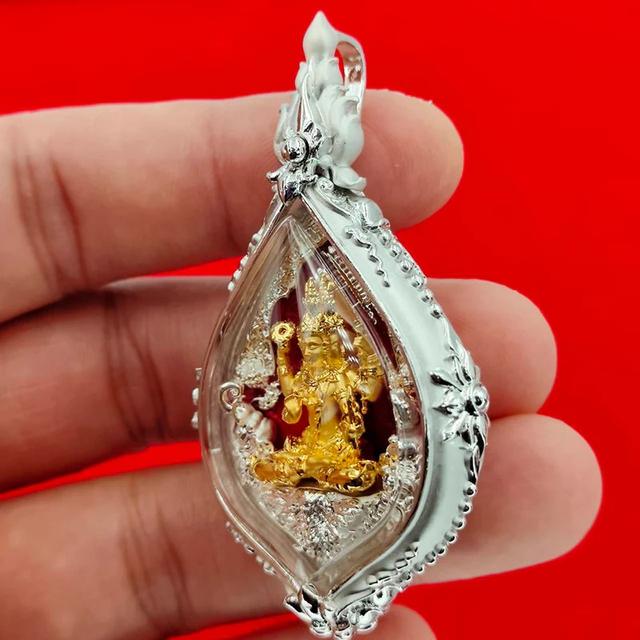 Phra Phrom Deva “Kochasan” Large Edition Amulet with Jewelry Waterproof Casing 3