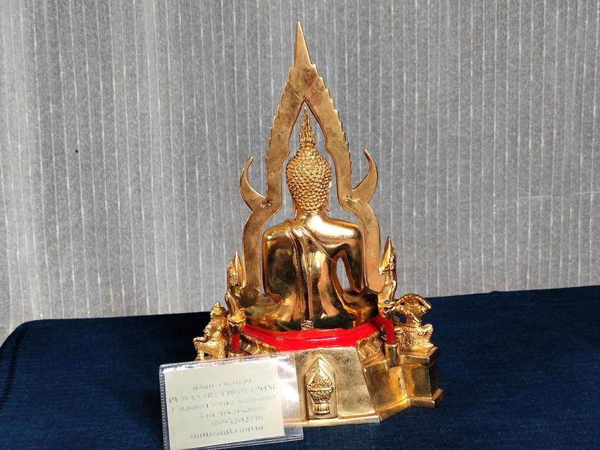 พระบูชาพระพุทธชินราช วัดพระศรีรัตนมหาธาตุ พิษณุโลก 5นิ้ว 2ถอด เนื้อทองเหลืองกะไหล่ทอง 4