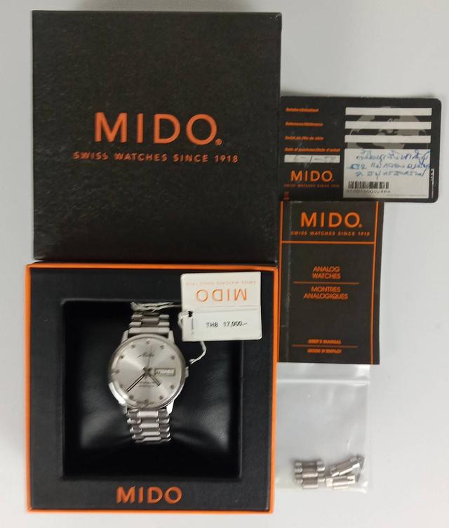 23.Mido Commander OCEAN STAR M4925 4.31.13 ระบบ AUTOMATIC หน้าปัด 40 mm พร้อมกล่องแท้+คู่มือ ใบรับประกัน