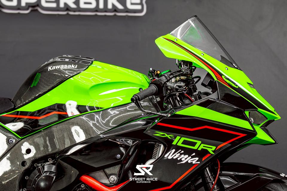 🔥kawasaki zx10r ปี 2018 🔥 ทำตัวใหม่ คาร์บอนแน่น ชุดสีแท้ทั้งคัน 😈🏍️ ล้อ machesini หล่อจัด 👀💨 รูปที่ 8