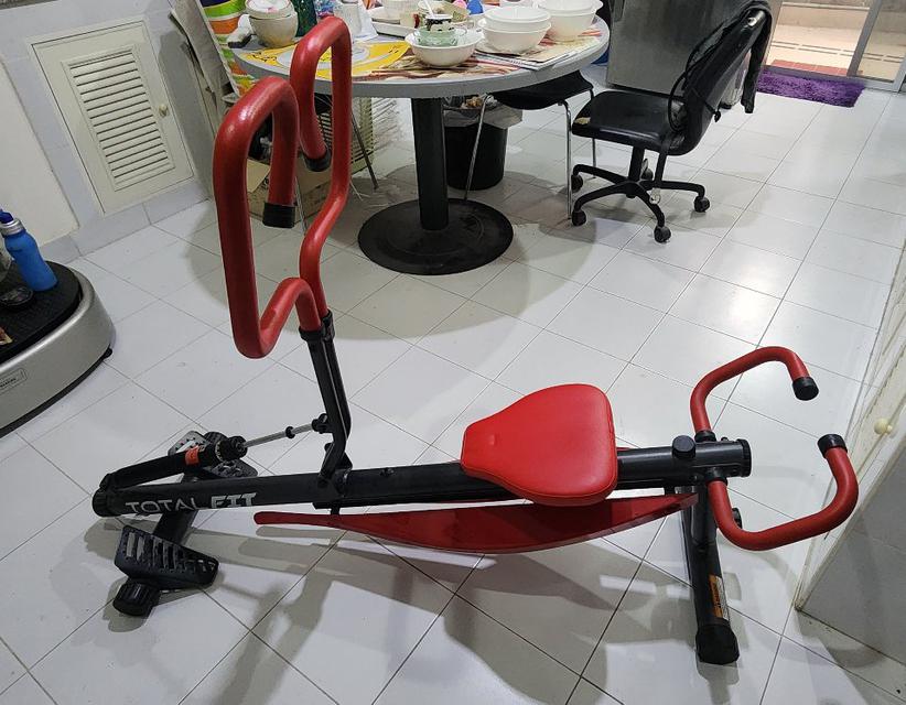 กรรเชียงบก Total fit สีแดงดำ 5
