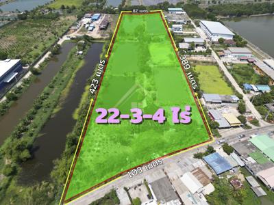 ที่ดินสวย แปลงใหญ่ 22-3-4 ไร่ บางบ่อ สมุทรปราการ ทำเลทอง 1