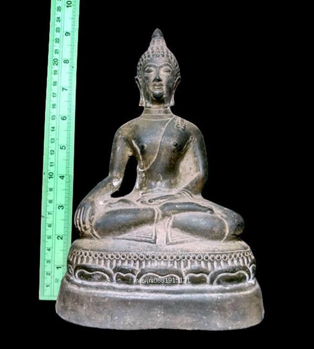 พระบูชาพระเชียงแสน ปางมารวิชัย ก้นดินไทย รูปที่ 3